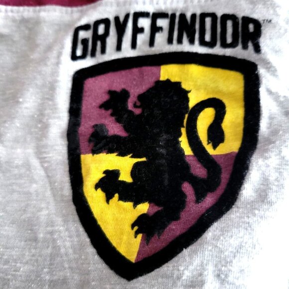 Warner Bros. Harry Potter Juniors XL Griffindor Lion Patch Jersey T-shirt - Picture 3 of 7
